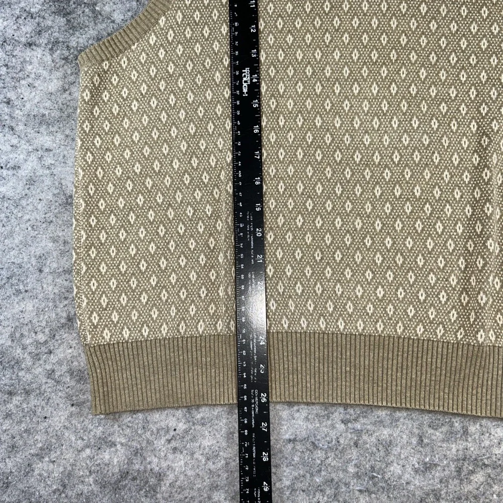 Vtg Tommy Hilfiger Mens‎ Lrg Knit V Neck Argyle Diamond Sweater Vest Preppy Y2K